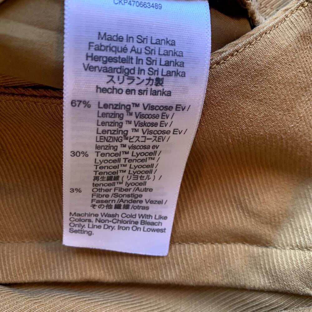 Madewell Women's Neale Straight-Leg Pant In Drapeweave CM5 Mustard Gold Size 6 - Picture 12 of 16
